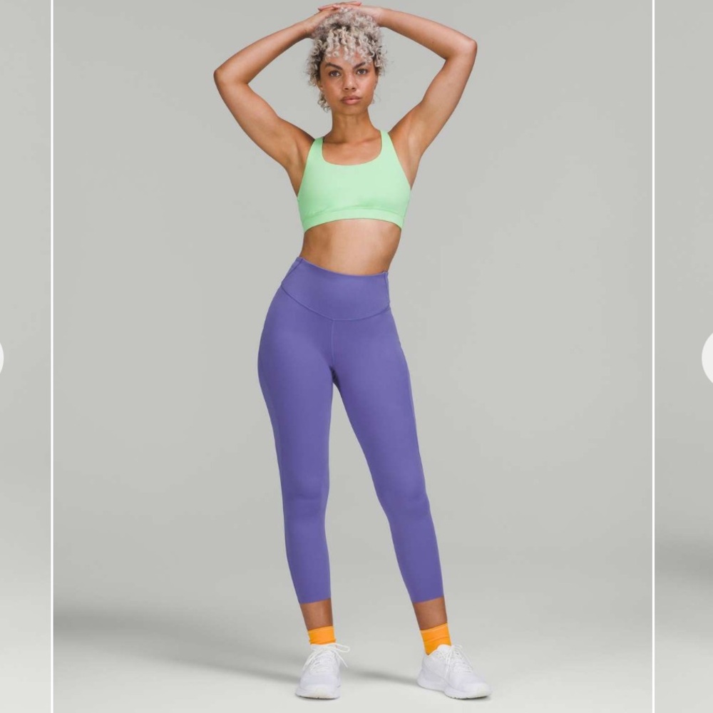 Lululemon Base Pace High Rise Running Tight 25"" Charged Indigo Sz 16